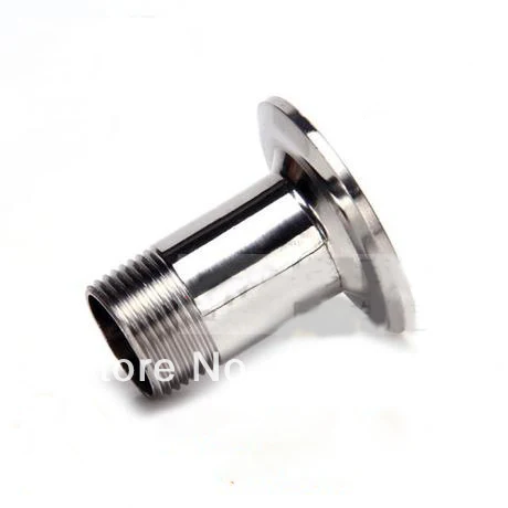 

Free shipping 1" DN25 SS304 stainless steel Sanitary Ferrule Male Threaded connector Pipe Fitting Fits TRI CLAMP (OD 50.5mm)