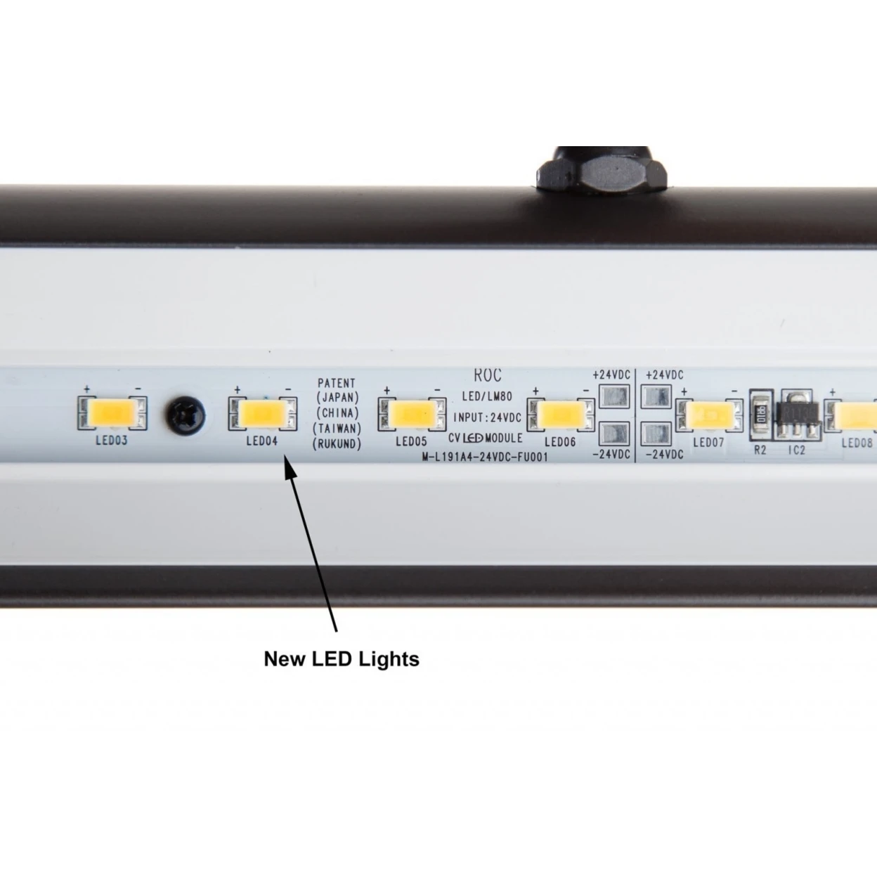14 Classic LED Picture Light with 8 Battery Pack - Satin Nickel (2)