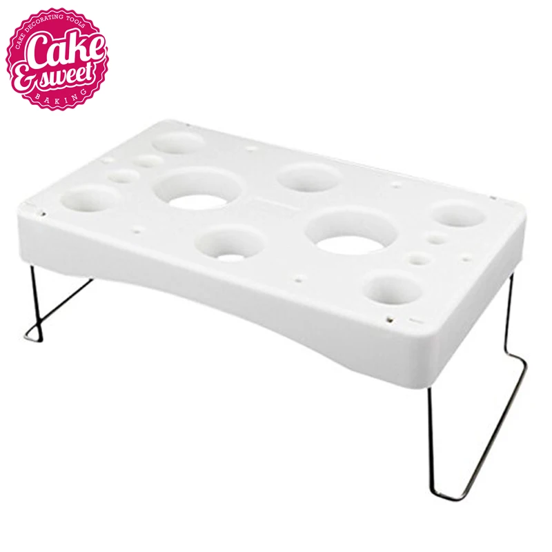 Cake tools Plastic Fondant Cake Nozzle Tips Bags Stand Holder Baking Pastry Tools Convenient Durable Decorating Accessories
