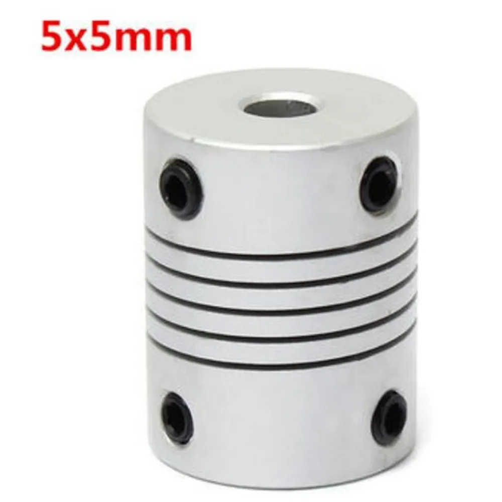 

KuaiJieWei 3D printer Store 5mmx5mm Aluminum Flexible Shaft Coupling OD19mm x L25mm CNC Stepper Motor Coupler Connector