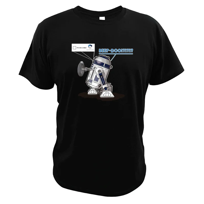 

Robot R2-D2 T Shirt High Quality Cotton Hipster Digital Print Camisetas Star Wars Tshirt Tops
