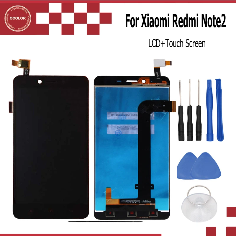 Ocolor для XiaoMi Redmi Note 2 ЖК-дисплей и сенсорный экран в сборе Digiziter Замена хорошее