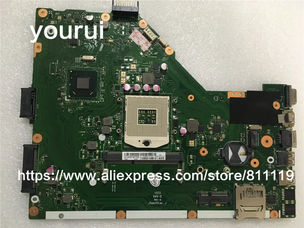 

yourui original For motherboard X55A for ASUS laptop motherboard X55A REV2.2 REV:2.0 REV:2.1 HM70 PGA 989 SJTNV