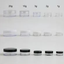 100X1 г 2 г 3 г 5 г 10 г 20 г пустые банки многоразовые бутылки косметические банки контейнер для макияжа маленькая круглая бутылка маленькая банка для крема