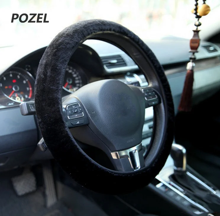 Car Steering Wheel Cover Warm Plush Universal Interior Accessories ... Car Steering Wheel Cover Warm Plush Universal Interior Accessories ...
