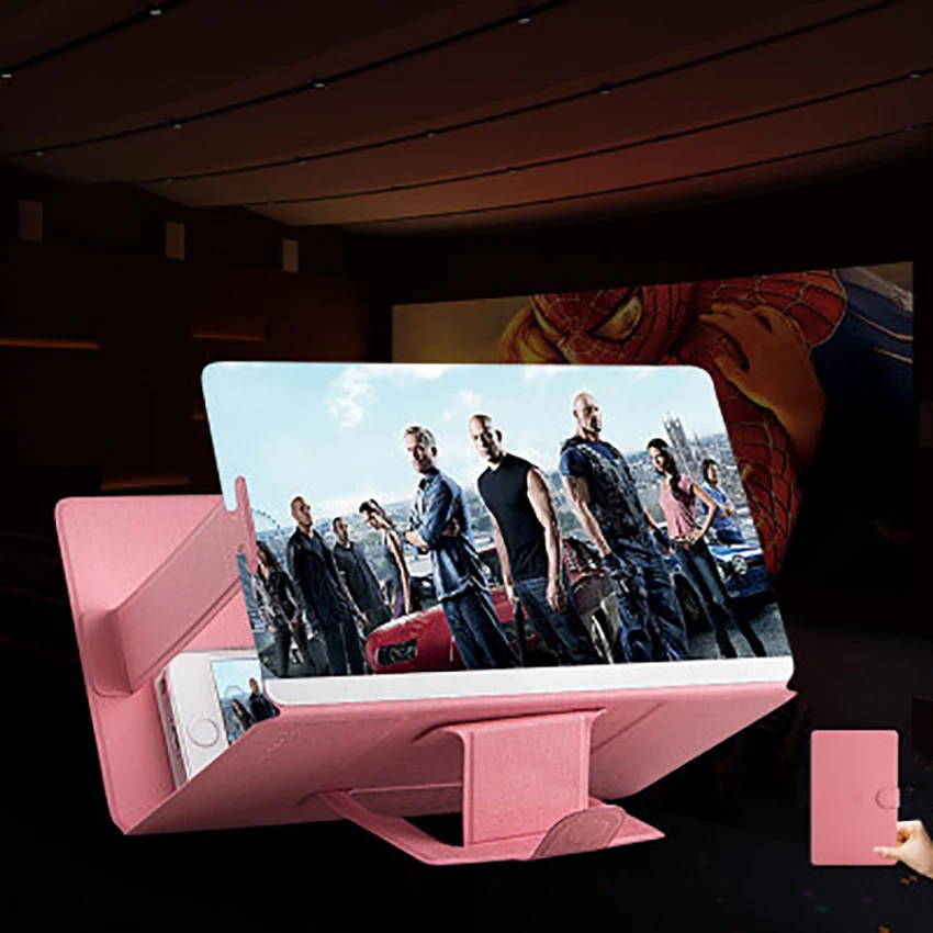 

Увеличительное стекло для телефона 3D с кожаным чехлом диагональю 8 дюймов