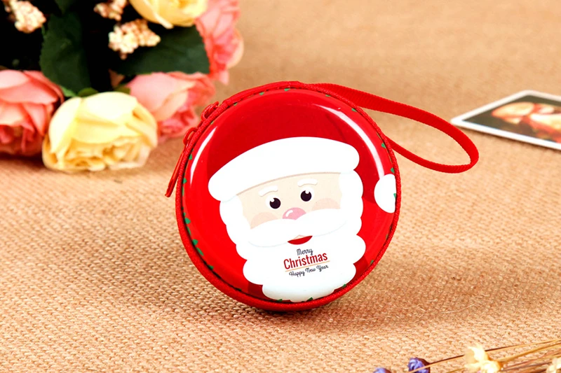 Рождественский подарок Портмоне Плюшевые игрушки Творческий мультфильм детская игрушка Санта Клаус кошелек окно кулон