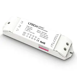 Светодиодный контроллер фирмы ltech DMX до 0-10 В ШИМ конвертер 100-240 В AC DMX/RDM, PUSH DIM 0-10 в 10 в ШИМ 4 канала выход Диммируемый драйвер светодиодов