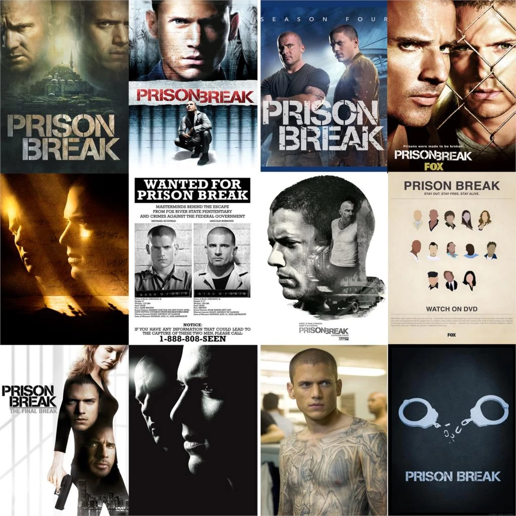 Prison Break Posters Movie Glossy Paper Prints Clear Image Home Decoration Bedroom Bar Free Shipping - Wall Stickers - AliExpress