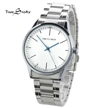Brand Time Story Anti clockwise Classic Fashion Watch Men Casual Business Quartz Wrist watches Stainless Steel