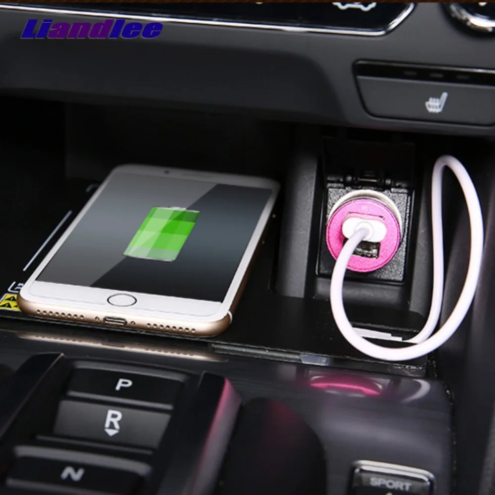 Liandlee For Honda Avancier URV 2016~2018 Special Car Wireless Charger Armrest Storage For IPhone Android Phone Battery Charger