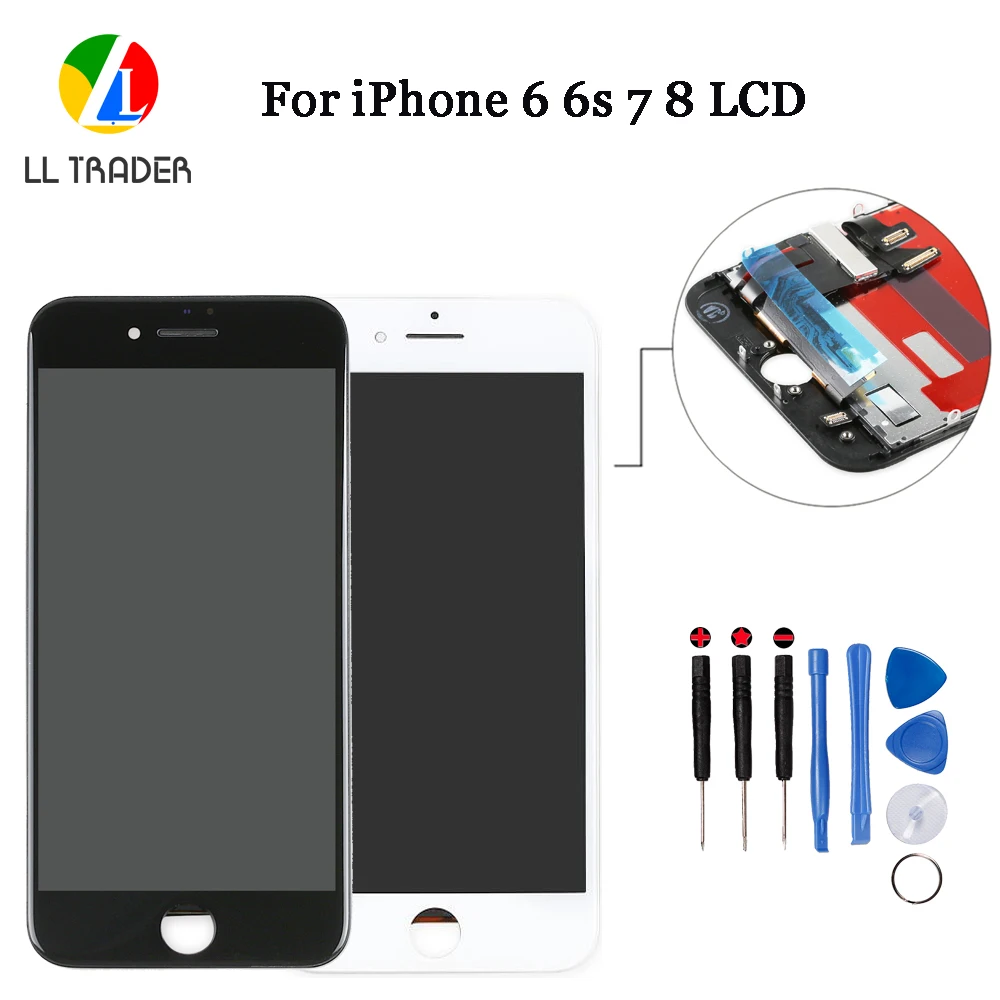

AAA LCD Display Pantalla for iPhone 7 6s 8 6 LCD Touch Screen Full Digitizer For iPhone 6s 6 7 8 Display Assembly Replacement
