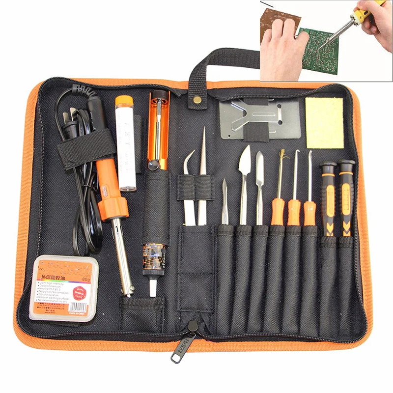 

23 in 1 Primary Welding Tool Set Smartphone Laptop Computer Precision Electronic Soldering Iron Soldering Aid Tool Kit LY-616