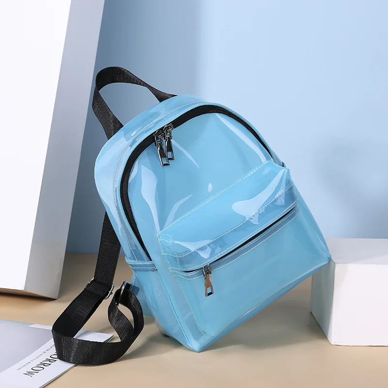 Miyahouse Лидер продаж прозрачный рюкзак для женщин карамельный цвет прозрачная сумка маленькая школьная сумка из ПВХ женская сумка прозрачная