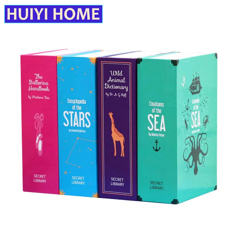 Emulational Book Strongbox с ключом креативный Сейф для монет коробка хранения мелочей мини