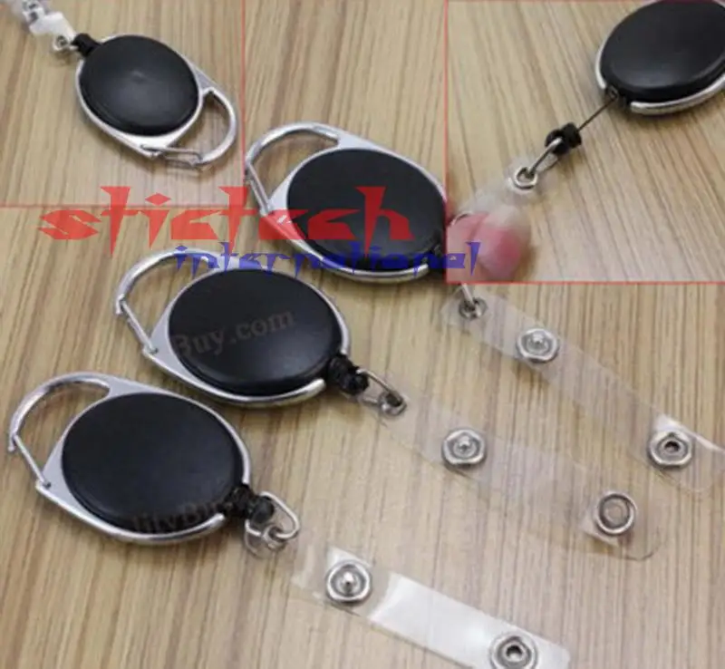 By Dhl Or Ems 200 Pcs Retractable Pull Key Ring Chain Reel Id Lanyard