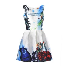 Girl Dress 2016 Summer Girls Style Fashion Sleeveless Printed Dresses Kids Clothes Party Princess Dress Vestido Girls Clothes -A цена Girl Dress 2016 Summer Girls Style Fashion Sleeveless Printed Dresses Kids Clothes Party Princess Dress Vestido Girls Clothes -A цены онлайн