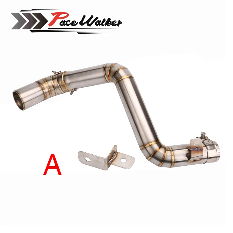 Motorcycle Exhaust Middle Pipe Case For KTM DUKE125 DUKE 200 DUKE 250 DUKE 390 Stainless Steel