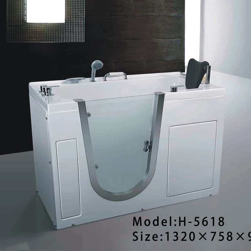 Foshan supplier acrylic massage whirlpool portable walk in bathtub
