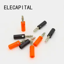 10 шт. черный и красный провод аудио динамик кабель Разъем типа "банан" Разъемы 4 мм адаптер