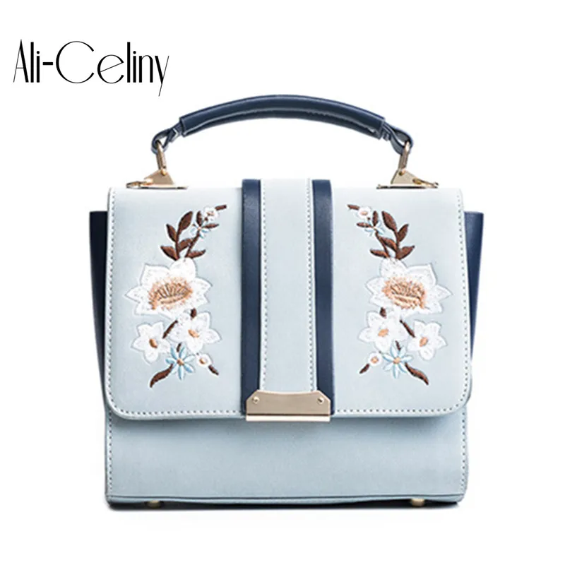 

2018 Brand original design bag for women female Embroidery design flowers handbag commuter bag shoulder bag Messenger bag bolsas