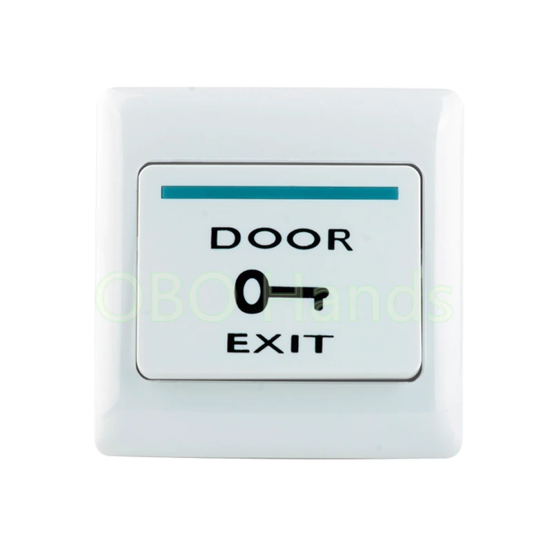 Plastic White Push Door Release Exit Button Switch for Door Access