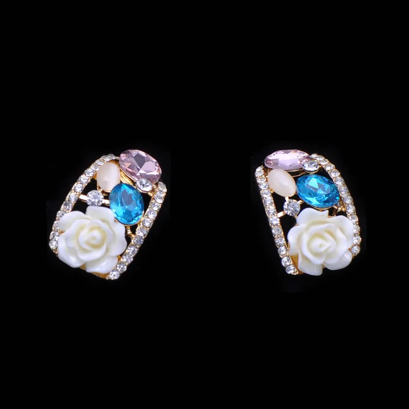 

(S0854)10pcs/lot, 25mmx15mm metal rhinestone embellishment , light gold plating,flat back,arch shape