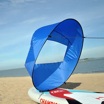 

42Inch Sail Foldable Kayak Boat Wind Sail Compact Portable Kayak Downwind Kit Accessories Easy Setup Deploys Quickly
