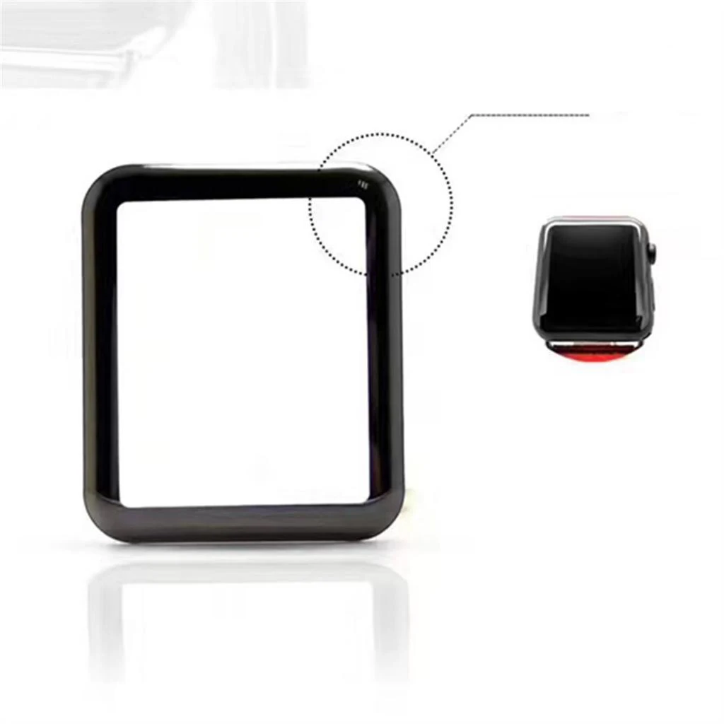 3D curved edge watch tempered glass screen guard protector film shield for Apple Watch effectively protects