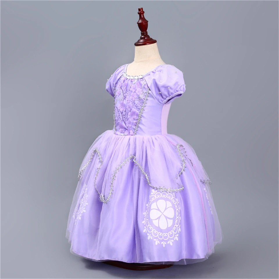 Kids Girls Princess Sofia Dress Rapunzel Dresses Ball Gown Long Party Dress Children Clothing Kids Halloween Cosplay Costume fancy baby dresses