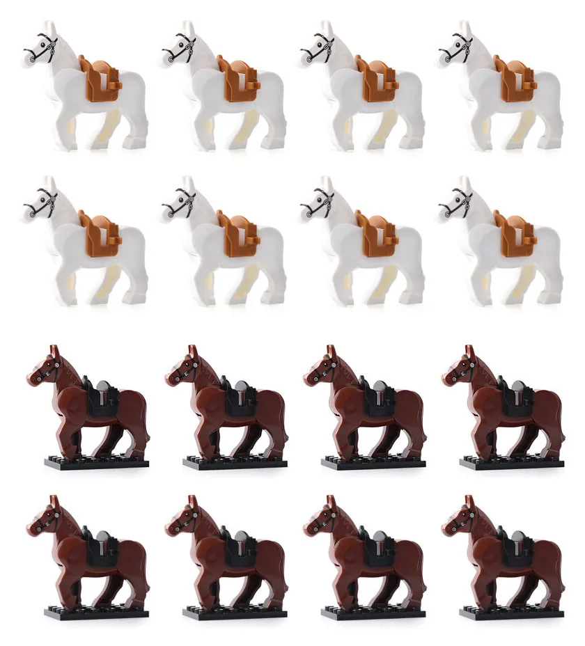 

10pcs Myth Lord of the Rings With Horse Nazgul with Robe Building Blocks Best Children Gift Toys X0169