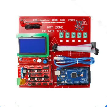 

CNC 3D Printer Reprap Ramps 1.4 Kit With Mega 2560 r3 + Heatbed mk2b + 12864 LCD Controller + A4988 Motor+Cables