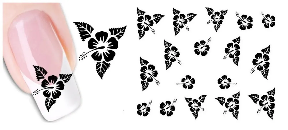 50 листов Цветочная лоза смешанные наклейки для дизайна ногтей переводные наклейки с водой Цветочные наклейки для дизайна ногтей переводные наклейки для тату красота декор для ногтей XF1422-1469