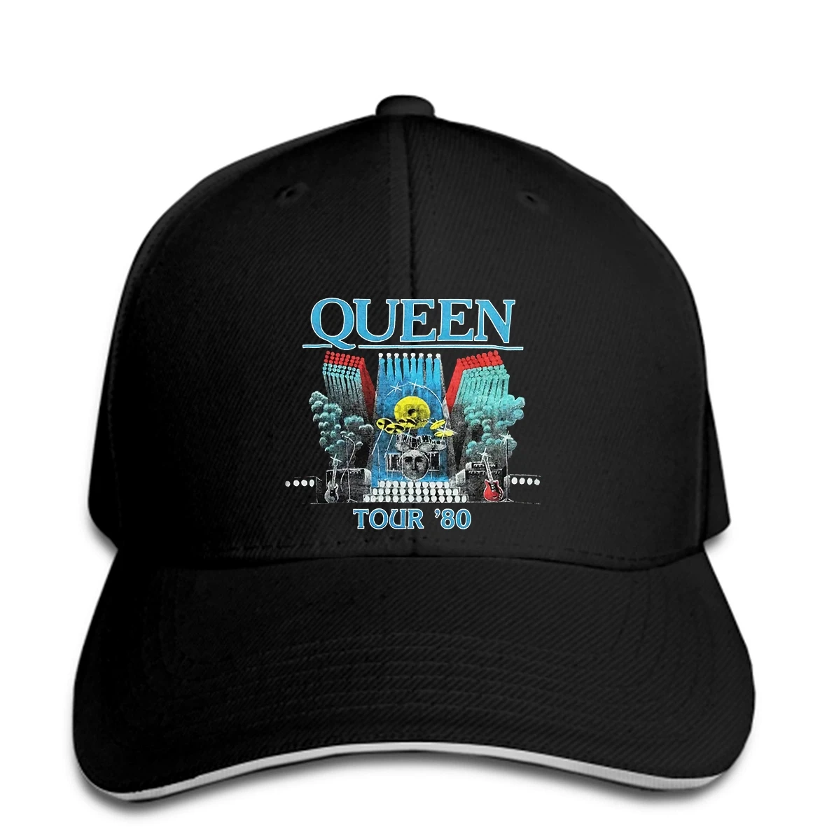 

Baseball cap Queen Vintage snapback 1980 The Game Tour Concert 1980s Brian May John D
