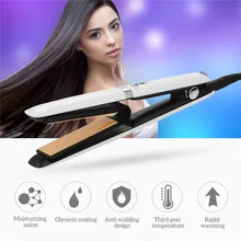 Pro 110-240 V 2 в 1 Керамический выпрямитель портативный быстро нагреваемый плоский Утюг Волшебные волосы завивки железные щипцы для укладки выпрямитель для волос