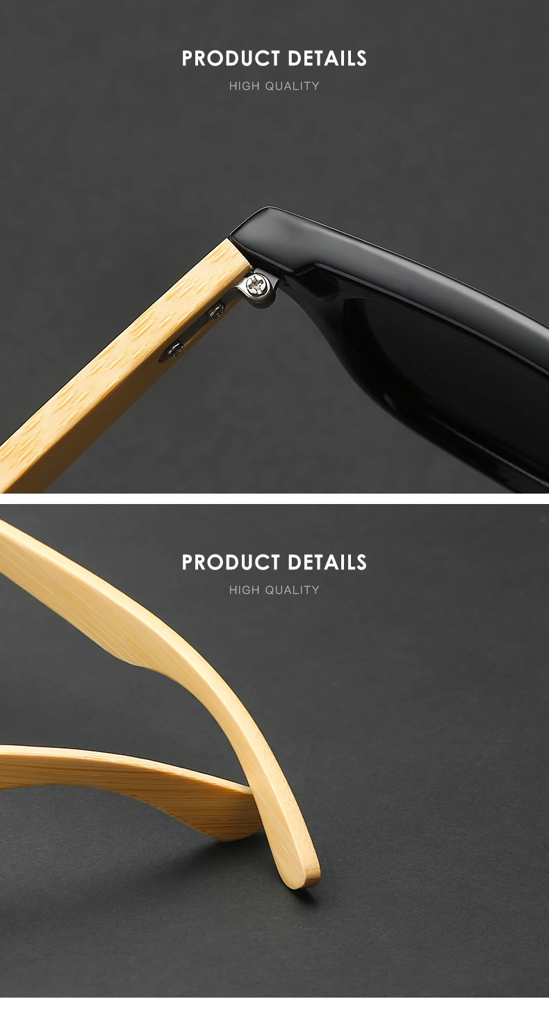 Новые поляризационные бамбуковые солнцезащитные очки фотохромные мужские солнцезащитные очки в деревянной оправе женские брендовые Оригинальные очки Oculos de sol masculino