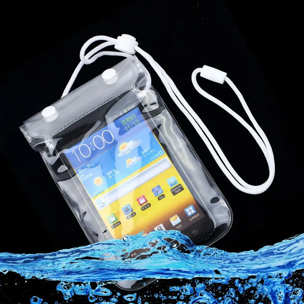 

10 Pcs New Mobile Phone Waterproof Dry Bag Case Transparent With Scrub for Smartphones Cover Pouch Simple Style