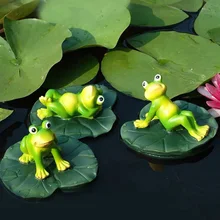 Моделирование Лягушка смолы безвредный домашний сад аквариум бассейн Террариум декор скульптура ручной работы плавающий украшение с животными плесень