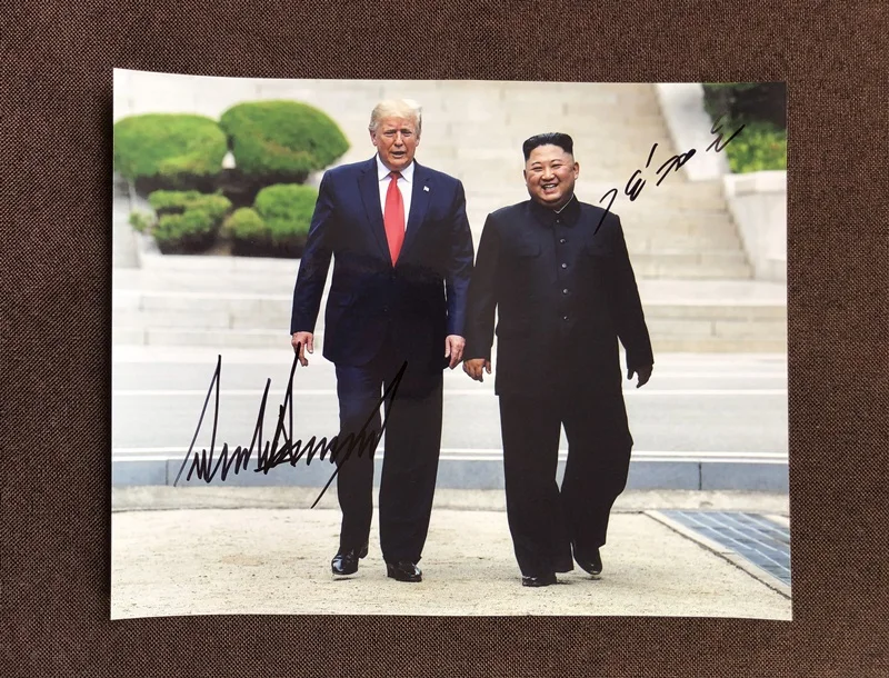hand signed Putin Barack Donald Trump autographed photo 8*10 limited version autograph in ink 072019