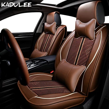 

KADULEE ice silk car seat cover for toyota corolla peugeot 106 201 207 ford fiesta renault symbol auto accessories car-styling