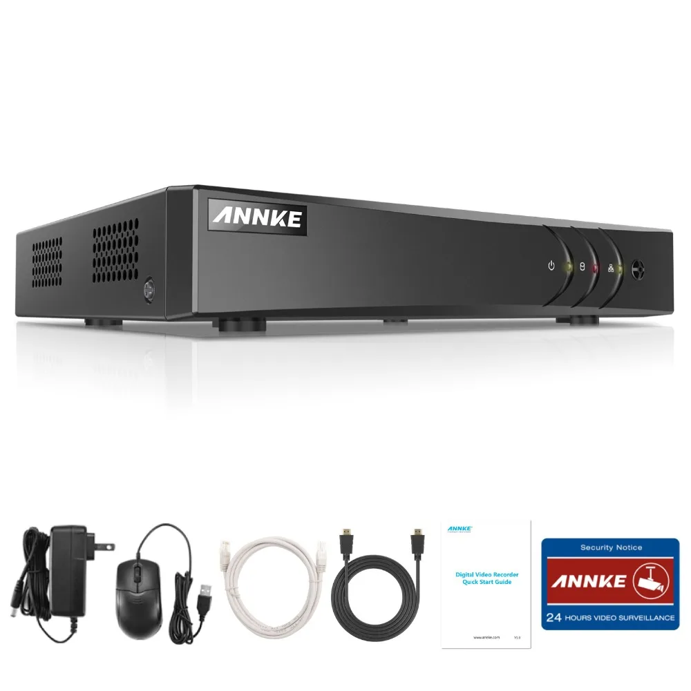 ANNKE DVR 8CH камера 3MP TVI/CVI/AHD/IP/CVBS 5 в 1 DVR NVR цифровой видеорегистратор CCTV система видеонаблюдения