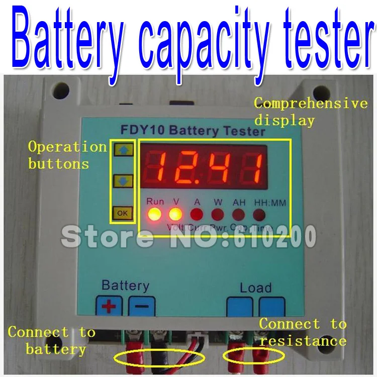 

Free shipping 100% 1-20v Li-on Storage Battery Capacity Portable Tester,discharge instrument Digital Battery capacity tester
