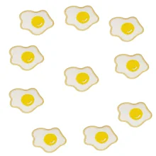 10 шт. вкусные жареные яйца патчи для одежды клеящиеся утюгом украшения аппликация милый патч для ткани значки одежды DIY патчи