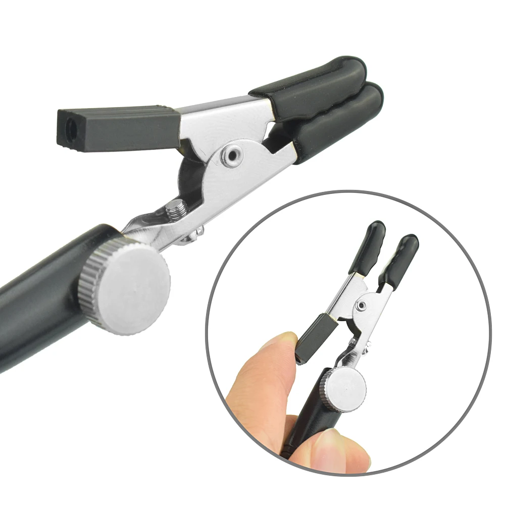 Toolour Soldering Iron Holder Aluminum Alloy Base Soldering Station PCB Fixture Helping Hands 4pc Flexible Arms Welding aid Tool