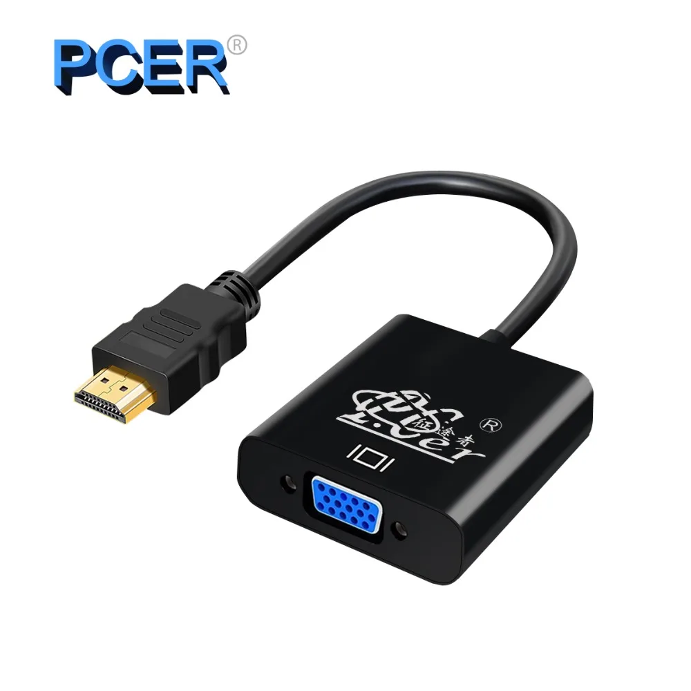 Адаптер HDMI на VGA переходник папа мама адаптер для компьютера дисплея экрана