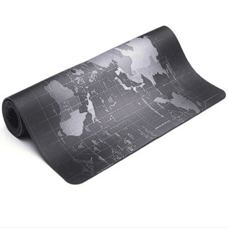  400X900X3mm Large Mousepad 5 Sizes Black World Map Gamer Mouse Mat Computer Extended Mouse Mat for 