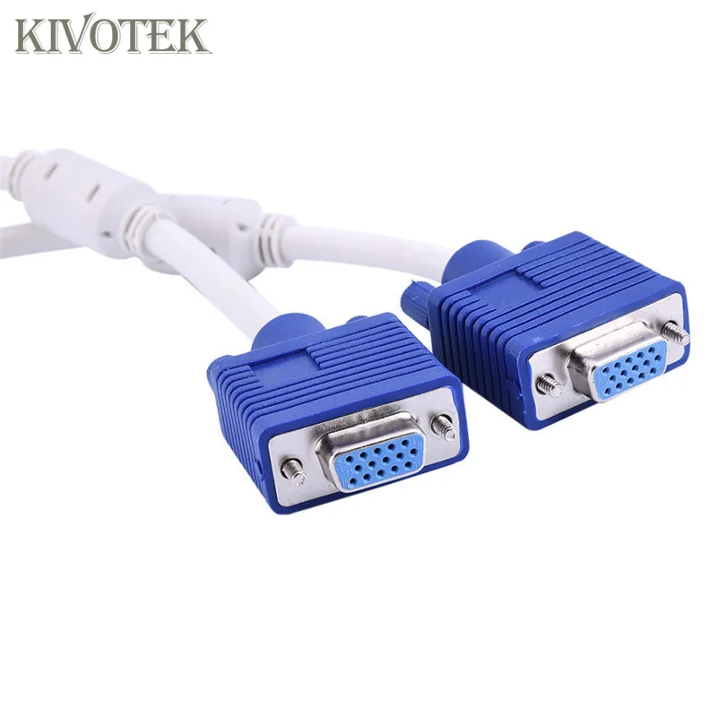 Раздельный преобразователь VGA на 2 двойных гнездовых адаптера Vga 3 шт./лот кабель