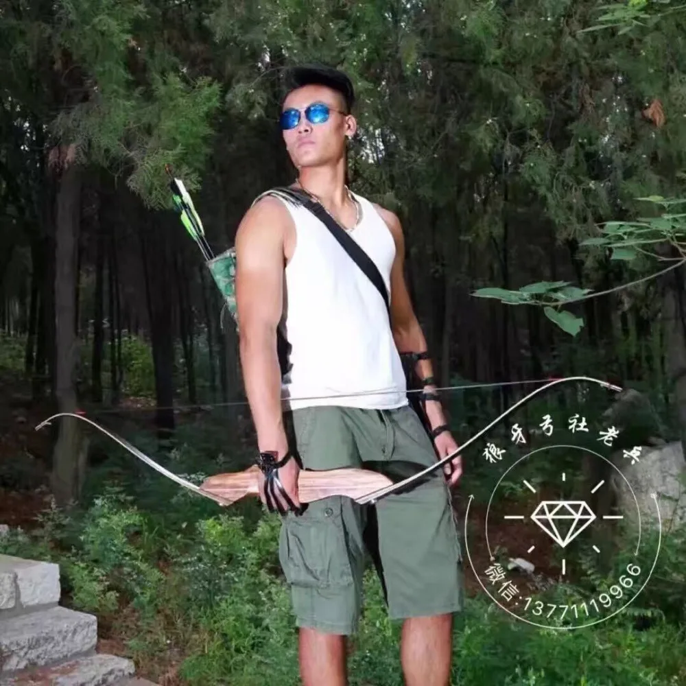 Sanlida Hunting Bow Traditional Archery Supplies Classic Design Recurves Bow Folding Portable