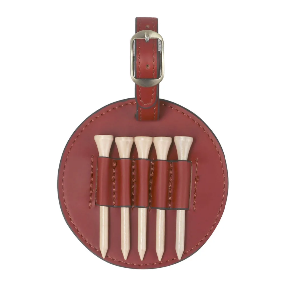 Tourbon винтажный держатель для гольфа из натуральной кожи зажим тройники сумка для гольфа аксессуары