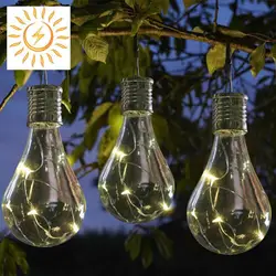 5 светодиодный солнечный поворотный Водонепроницаемый подвесной солнечный светильник лампа Indoor/Outdoor Коммерческая Патио лампа для